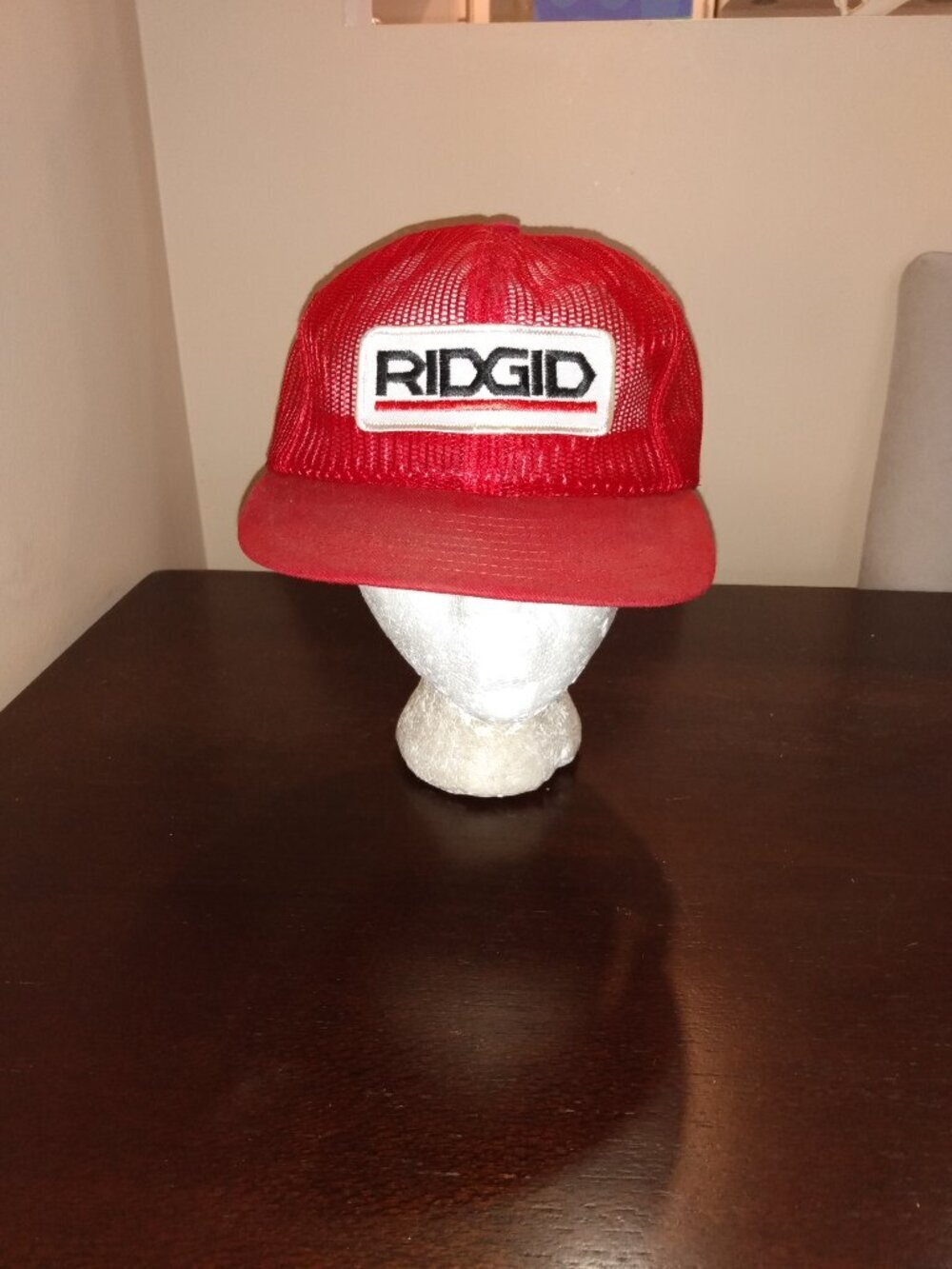 Vintage RIDGID Tools Snapback Hat Mesh Trucker 80s